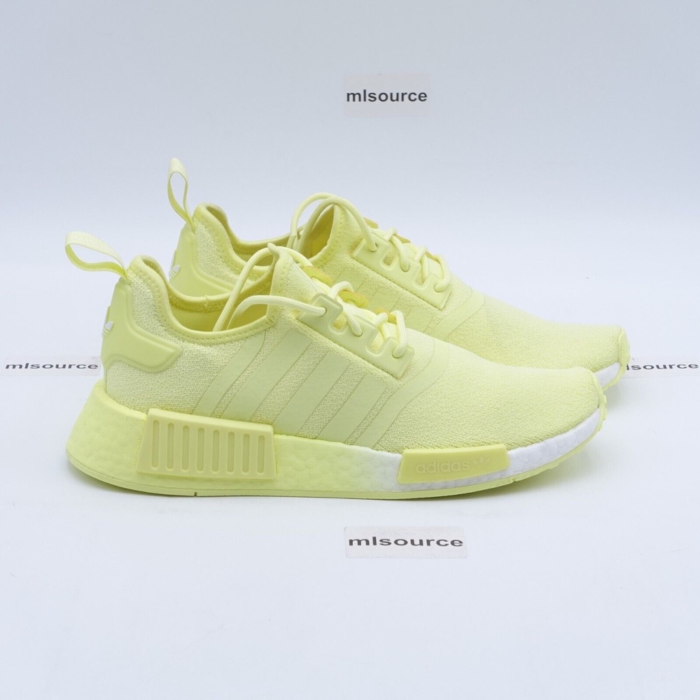 NEW adidas Originals NMD_R1 Sneakers GX8382 Pulse Yellow/White - Picture 4 of 7